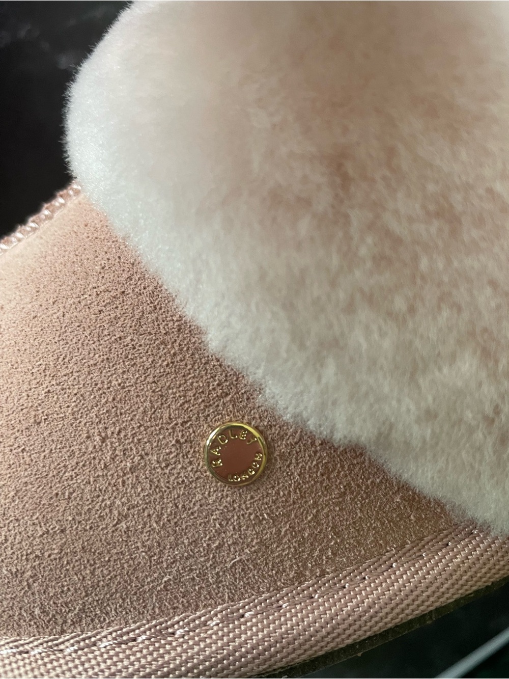 Radley London Chelsea Creek 2.0 Shearling Mule Women’s Slipper Size 6 in Pink - Picture 7 of 11